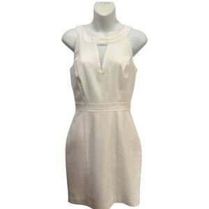 White House Black Market A line dress.  White. Size 0 #graduation #party